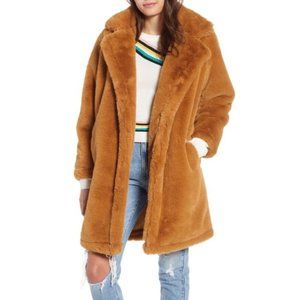 WOVEN HEART teddy coat size M